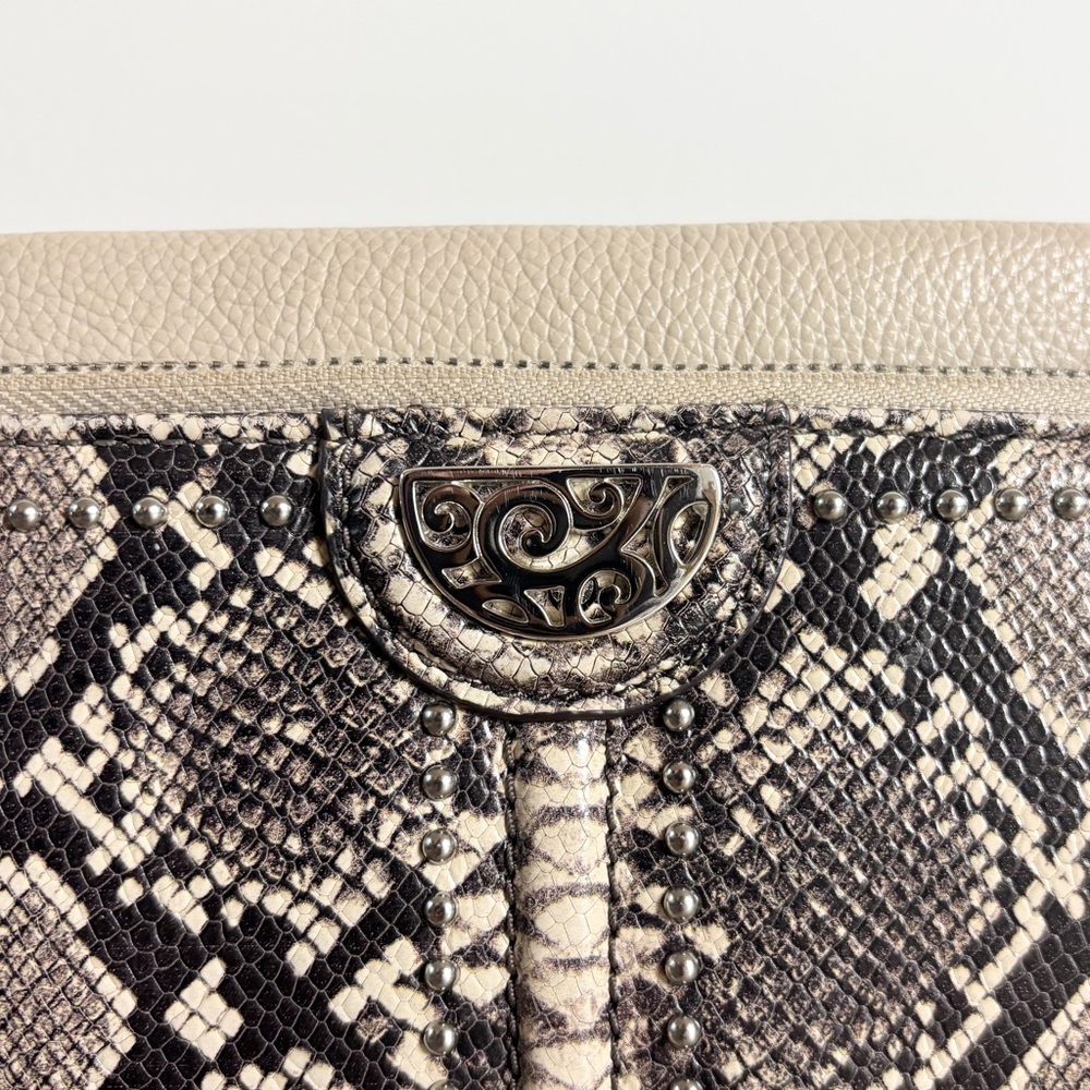 Brighton Pretty Tough Python Organizer Crossbody - image 3